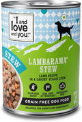 I AND LOVE AND YOU Wet Dog Food - Lambarama Stew - Lamb Recipe, Grain Free, Filler Free 13 Ounce (Pack of 1)