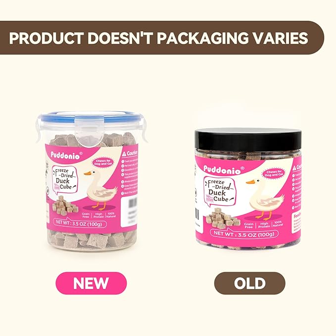 Freeze Dried Dog & Cat Treats – Single Ingredient Duck Breast, High Protein Training Treats & Food Topper, 3.5 oz