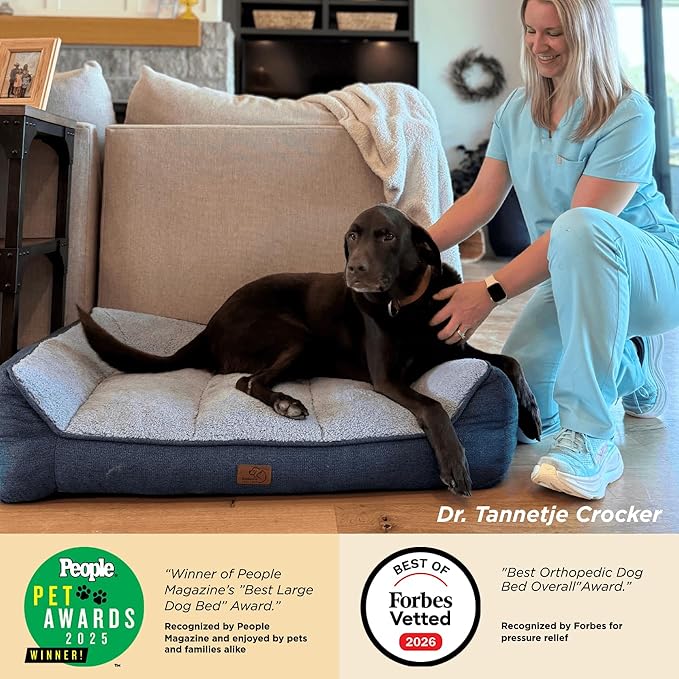 Bedsure SupportMax™ XL Pro Orthopedic Dog Beds Large Sized Dog - As Seen on TV Extra Thick Supportive Dogs Couch with Waterproof Washable Cover, Extra Large Comfort Pet Sofa with Soft Sherpa, Green