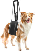 20-150 lbs Dog Lift Harness, Dog Sling for Large Dogs Hind Leg Support, Curved Plush Lining Dog Sling Carrier, Adjustable Dog Support Harness Helps Senior, Elderly, Injured Pet, Black X-Large