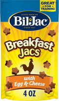 Bil-Jac Breakfast Jacs Soft Dog Treats, Egg & Cheese Flavor, 4 oz Pouch