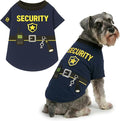 Parisian Pet Dog Security Woofficer Shirt - Halloween Pet Vest - Halloween Shirts for Dogs - Embroidered Pets Clothes - Puppy Halloween Costume - Sleeved Doggy Costumes for Large Dogs - 2XL