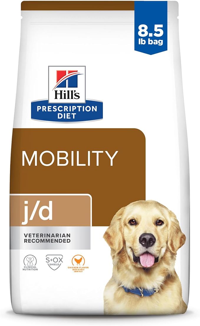 Hill's Prescription Diet j/d Joint Care Dry Dog Food, Chicken, 8.5 lb. Bag