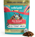 Solid Gold Air Dried Dog Food Toppers for Dry Food - Healthy Dog Treats w/Real Beef & Superfoods - Serve as a Complete Meal, Topper or Treats - Supports Muscle Growth, Immunity & Digestion - 1lb