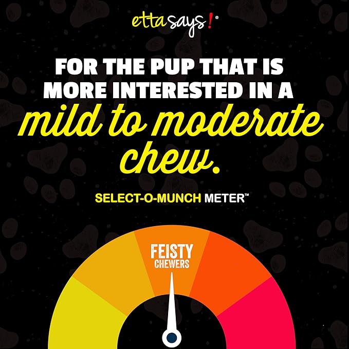 etta says! 7" Select Crunchy Dog Chews - Rawhide-Free Dog Treats - Made in the USA - Odor-Free, All-Natural Ingredients - for Moderate Chewers - Variety - 12 Pack