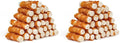 MON2SUN Dog Treats, 2.5 Inch Chicken Wrapped Rawhide Rolls, Teeth Cleaning Chews with High Protein for Small Dogs, 21.2 oz (32 Count - Pack of 2)