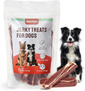 Beef Jerky Dog Treats, Made with Real Beef Chewy Steips for Aggressive Chewers High-Protein Training Treats for Teeth Cleaning, 5.89 oz