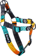 Wolfgang Heavy Duty Adjustable Dog Harness, Pull-Tested to Over 800 lbs for Walking & Training, ChevTech Print, Large