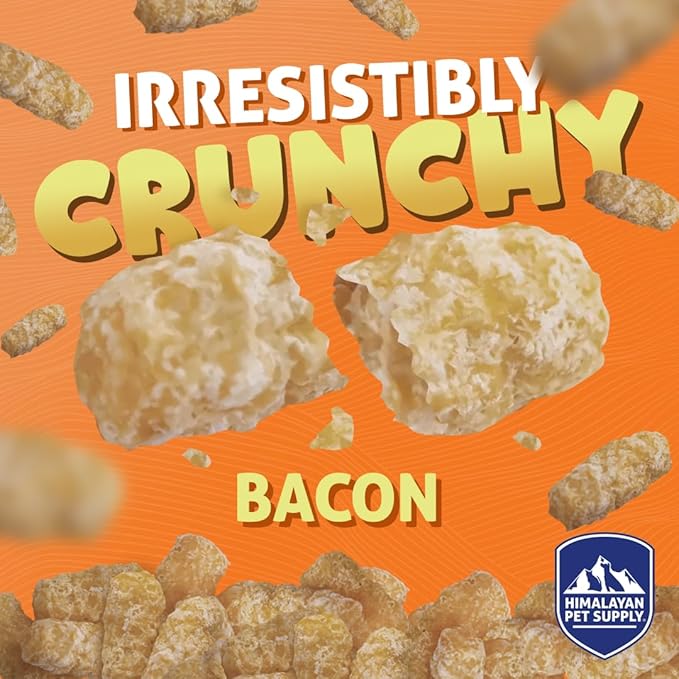 Barkeetos Dog Treats, Crunchy and Cheesy Pet Snacks Made with Real Himalayan Cheese and Bacon, Gluten Free, Grain Free, Lactose Free, Natural Dog Food for All Breeds and Sizes