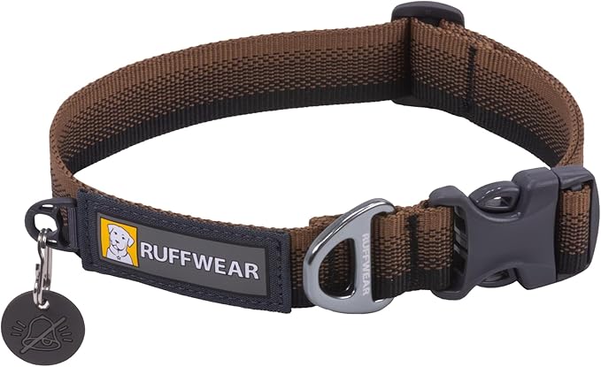 Ruffwear, Front Range Dog Collar, Adjustable Tubelok Webbing, Lightweight, Side Release Buckle, Aluminum V-Ring, Durable for Everyday Use, Moonlight Fade, 20"-26"