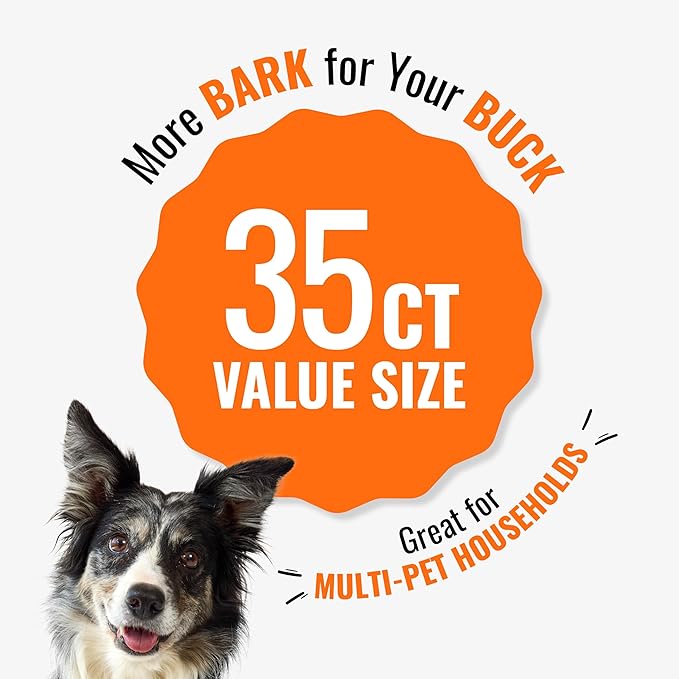Good'n'Fun Triple Flavored Rawhide Twists For Dogs, 35 Count