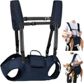 Nasjac Dog Lift Harness for Large Dogs - Full Body Dog Sling Carrier with Adjustable Straps & Control Handle, Breathable Backpack for Elderly Injured Arthritic Disabled Medium Large Dogs, Navy XL