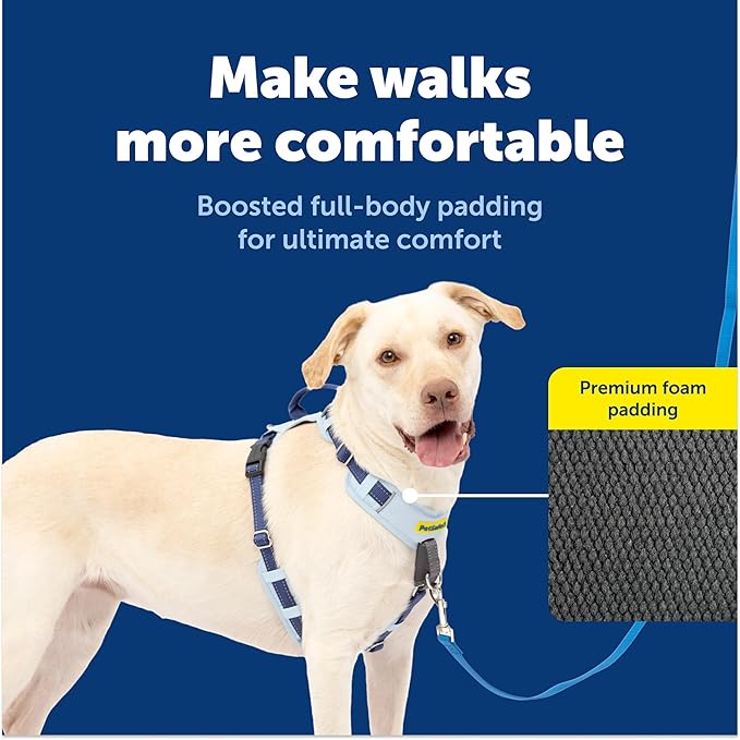 PetSafe Easy Walk Comfort No-Pull Dog Harness Full-Body Padding - Better Walks on the First Use - 5 Points of Adjustment Large, Blue