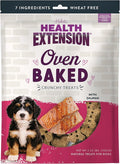 Health Extension Oven-Baked Dog Treats, Salmon Recipe – Gluten & Wheat-Free, Superfood-Infused, Crunchy Biscuits for Puppy Training (2.25 lb)