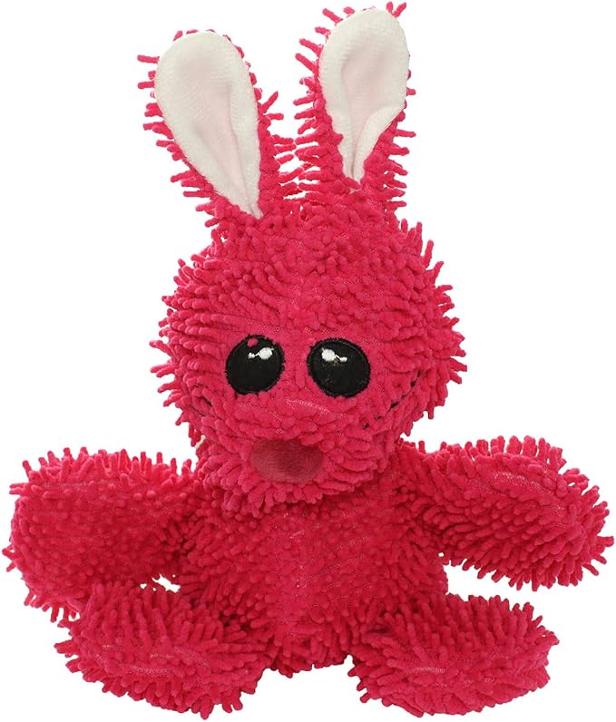 MIGHTY- Microfiber Ball - Farm – Made with Squeaker Balls and Minimal Stuffing. Strong & Tough. Interactive Play. Machine Washable & Floats (Rabbit, Medium)