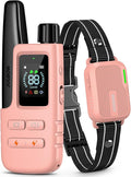 Jugbow Dog Shock Collar - 4500FT Dog Training Collar with Remote, IPX8 Waterproof Electric Dog Collar with 4 Training Modes, Security Lock, Rechargeable eCollar for 10-120lbs Dogs(Pink)