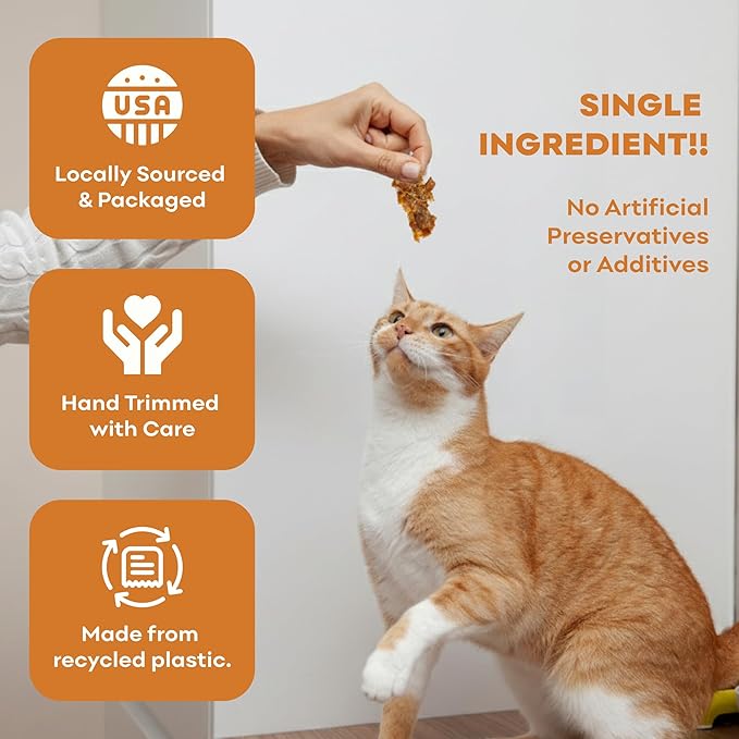 Skona PetFood Premium Chewy Dehydrated Chicken Breast Jerky for Dogs & Cats, 1 lb of Chicken Breast Dehydrated to 4 oz, Single Ingredient High Protein Training Treat, Supports Digestion & Liver Health