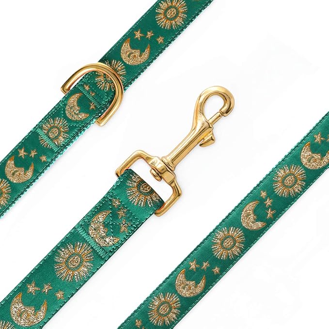 waaag Pet, Moons Stars Suns Dog Collar Cat Collar, Multiple Designs Crescent Celestial Dog Cat Collar Leash Harness Small (Pack of 1)