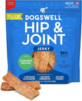 Dogswell Jerky Hip and Joint Dog Treats Grain Free Made in USA Only, Glucosamine and Chondroitin, 24 oz Chicken