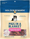 Golden Rewards Pigs in a Blanket Dog Treats, 16 oz, Air-Dried Jerky, Made with Real Chicken Breast and Pork, No Added Sugar, Corn, or Soy, Perfect for Training or Rewarding Dogs