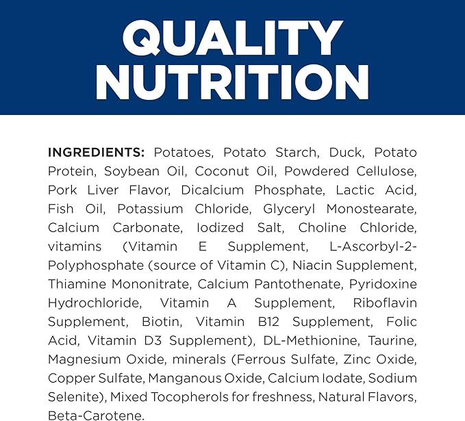 Hill's Prescription Diet d/d Food Sensitivities Dry Dog Food, Potato & Duck, 8 lb. Bag