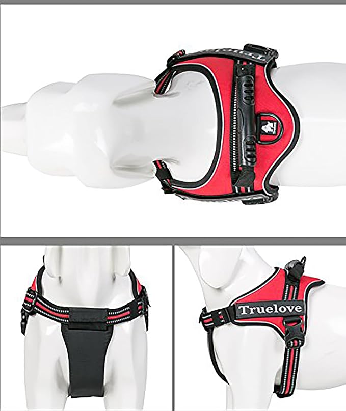 Truelove Dog Harness No-Pull Reflective Stitching Ensure Night Visibility Outdoor Adventure Big Dog Harness Perfect Match Puppy Vest TLH5753 Now Available in 6 Colors 6 Sizes