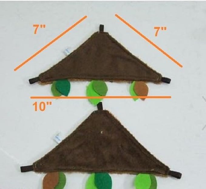 5 Pcs Sugar Glider Hamster Squirrel Chinchillas Small Pet Light Brown Log Cage Set Forest Pattern Get Free 1 Small Pet Treats, Polar Bear's Republic