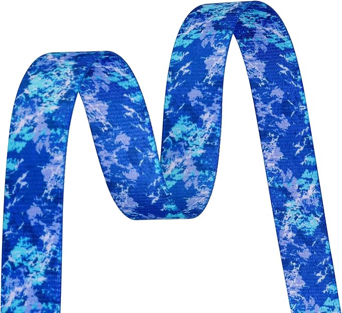 Dog Collar for Medium Dogs, Soft Comfy Pet Collar for Small Medium Large Dogs, Floral Pattern for Boy Girl Puppy Dogs(Camouflaga Blue,M)