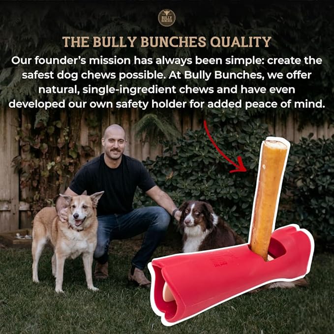 Bully Bunches Premium 12 Inch Standard Odor-Free Bully Sticks for Small & Medium Dogs - Consistently Sized, Long Lasting Chew Bones - All Natural & Single Ingredient, 100% Beef Dog Treat (20 Pk)