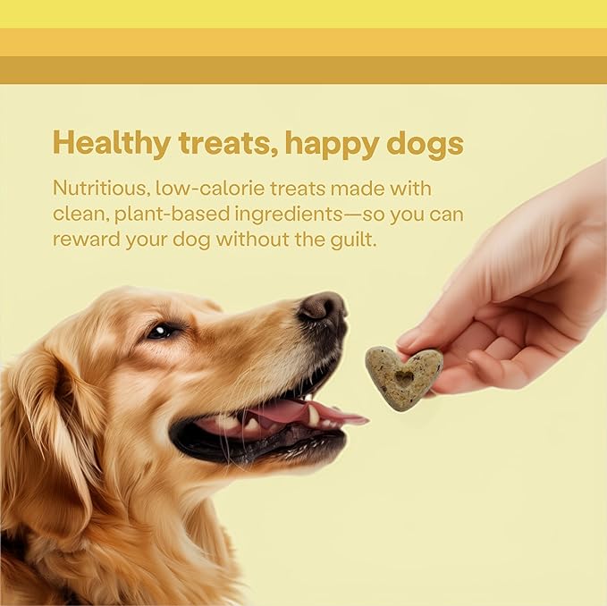 Wild Earth Superfood Dog Treats, Plant Based Dog Treats with Omega Acids, Prebiotics & Koji Protein, No Fillers, Veterinarian-Developed, Banana & Cinnamon Flavor