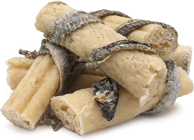 Icelandic+ Beef Collagen Dental Chew Stick Wrapped with Fish 4" Dog Treat (Pack of 2)