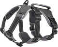 BELPRO Multi-Use Support Dog Harness, Escape Proof No Pull Reflective Adjustable Vest with Durable Handle, Dog Walking Harness for Big/Active Dogs (Black, M)