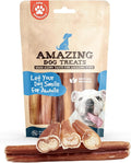 Amazing Dog Treats Bully Sticks 6 Inch [Extra Thick - 20 Pcs/Pck] -NO Hide Bones for Dogs - Safe Chews for Dogs - Long Lasting Bully Sticks