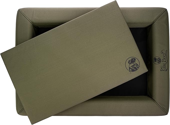King Buck Orthopedic After-Hunt Dog Bed, Olive, L