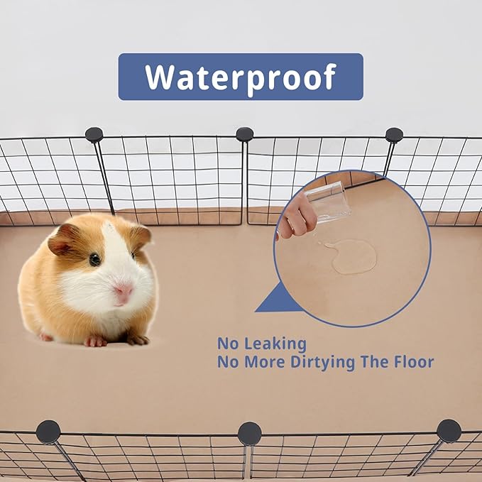 Disposable Guinea Pig Cage Liners, 36"x 24" Large Liner Bag for Guinea Pig Cage Bottom, Water-Resistant Kraft Paper (25 Pack)