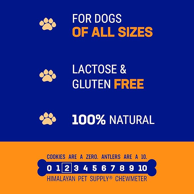Happy Teeth Natural Cheese Dog Chews | Peanut Butter Flavor | Dental Chew | Protein Rich | Gluten Free - Lactose Free - Wheat Free - Soy Free | 2 Happy Teeth Chews per Resealable Pouch (Pack of 2)