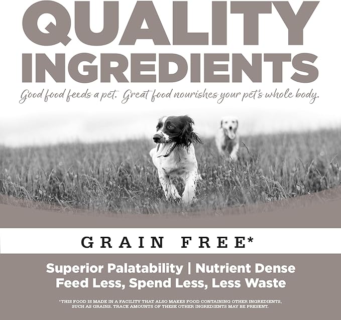 NutriSource Senior Grain Free Dry Dog Food, Turkey, Turkey Meal and Menhaden, 12LB