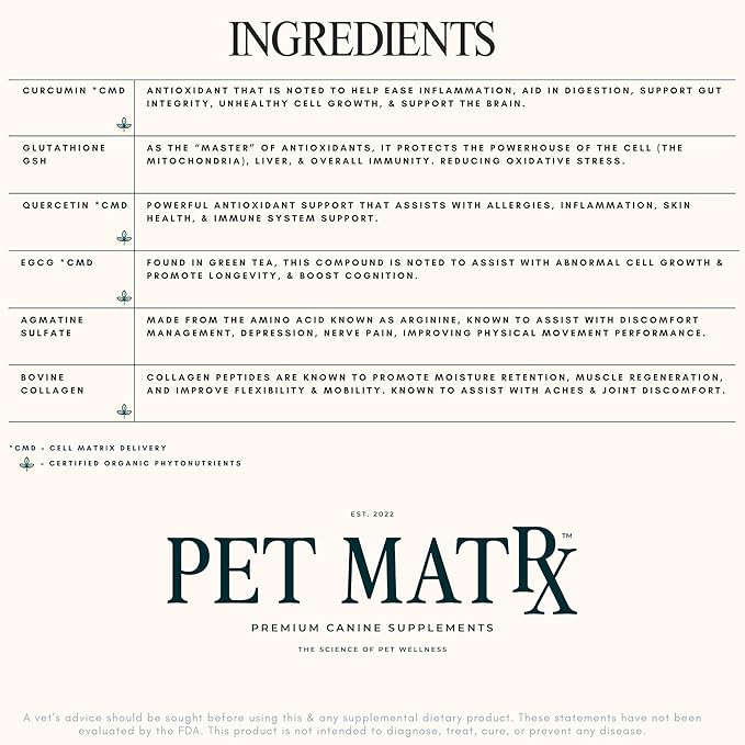 Move Joint Health Dog Supplement with Bovine Collagen - Sooth Pain from Inflammation and Support Dog's Immune System with Antioxidants (Large/X-Large Breed)