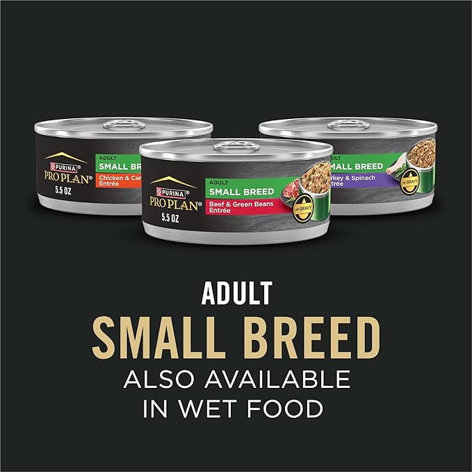 Purina Pro Plan Small Breed Dog Food With Probiotics for Dogs, Shredded Blend Chicken & Rice Formula - 6 lb. Bag