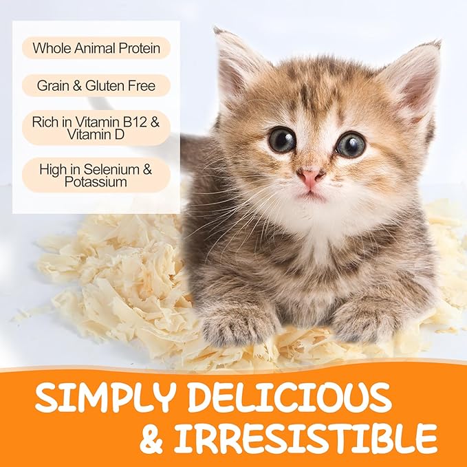 Purrfect Paws Premium Dried Chicken Flakes: Delicious Treats for Dogs & Cats - All-Natural and High in Protein - 4oz Bag