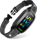 Dog Bark Collar, FAFAFROG Rechargeable Smart Collar, Anti Barking Training Collar with 5 Adjustable Sensitivity Beep Vibration Shock, Bark Collar for Large Medium Small Dogs (Black)