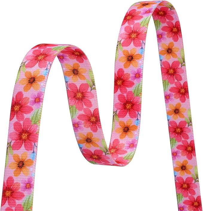 Dog Collar for Large Dogs, Soft Comfy Pet Collar for Small Medium Large Dogs, Floral Pattern for Boy Girl Puppy Dogs(Floral C,L)