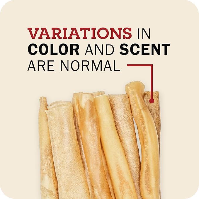 Redbarn Pet Products All-Natural Large 12" Beef Collagen Sticks for Dogs - Long Lasting Low-Odor Alternative to Traditional Rawhide & Bully Sticks - Supports Healthy Joints, Skin, & Coat - 3 Pack