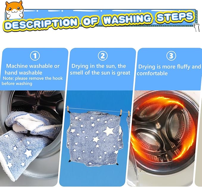 Noctilucent Luminous Guinea Pig Rat Hammock Bunkbed Hanging Tunnel and Soft Bed Mat for Ferret Hedgehog Chinchilla Squirrel Hamster Mice Sugar Glider Hideout Cage Accessories (1. Tunnel Hammock)