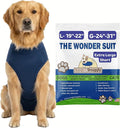 Surgi Snuggly Dog Surgery Recovery Suit - Dog Onesie for Post Surgery Recovery, Female Spay & Male Neuter - Surgical Suit for Dogs, E-Collar Cone Alternative, Double Blue - XLarge Short - 19"-22" (EC)