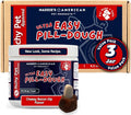 Easy Pill Ultra Pet Treat Wrap - Hypoallergenic Pill Concealing Pocket, Pouch or Wrap - for Dogs and Cats - Chicken Free Allergy Friendly Formula - Cheesy Dip and Bacon Flavor, 3 Pack