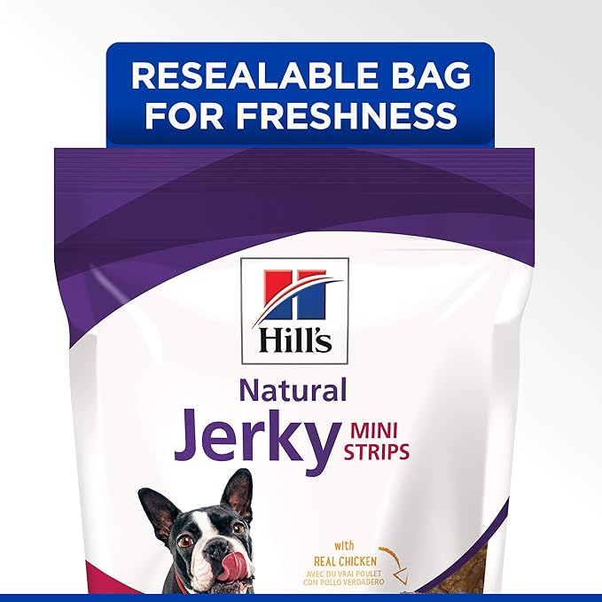 Hill's Natural Jerky Mini-Strips Dog Treats, Chicken, 7.1 oz. Bag