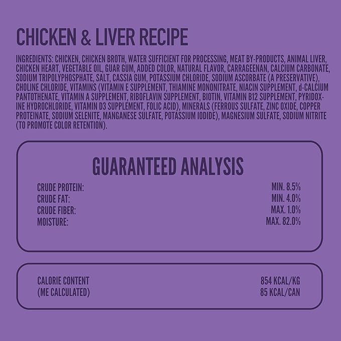 A Strong Heart Wet Dog Food Cups, Chicken & Liver Recipe - 3.5 oz Cups (Pack of 12), Made in The USA with Real Chicken & Liver