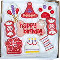 Wufers Birthday Boy Cookie Box | Gifts for Dogs | Gourmet-Decorated Treats | Made with Locally Sourced Ingredients (Red - Birthday Girl)