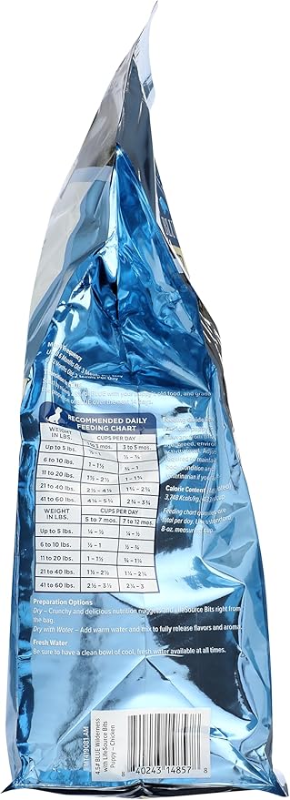 Blue Buffalo Wilderness High-Protein Natural Dry Food for Puppies, Chicken Recipe, 4.5-lb. Bag